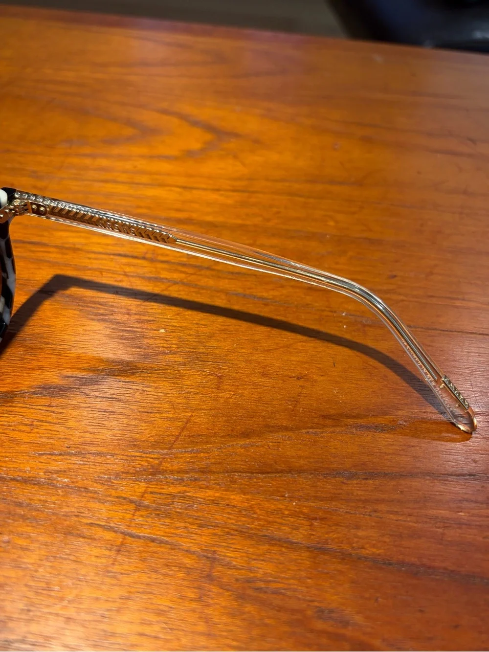 KREWE Dakota Domino + Crystal 12K Black and White Sunglasses with Case and Box